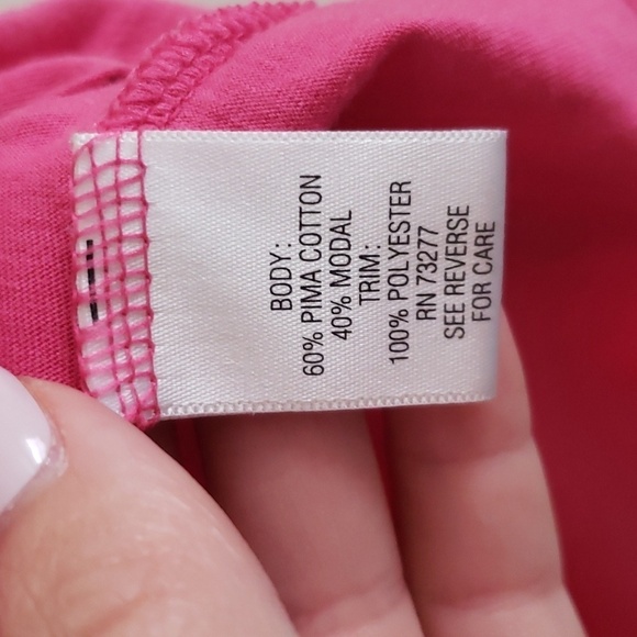 Elle Barbie pink ruffle scoop neck summer tank top, women's size small. - Picture 3 of 5